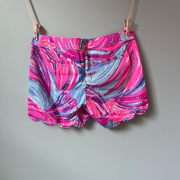 Lilly Pulitzer Buttercup Shorts 00 Oh My Guava Magenta - Picture 2 of 6